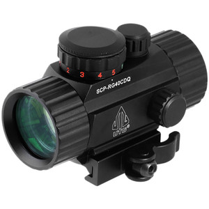 UTG SCPRG40CDQ 3.8" ITA Red/Green Circle Dot Sight  Black Anodized 1 x 39.2 mm 4 MOA Red/Green Dot/62 MOA Circle                                                                                         (6TOHD)