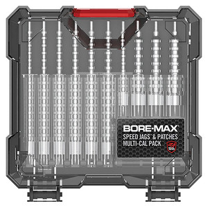 Real Avid AVBMJAGS Bore-Max Jag & Patch Set Multi-Caliber Nickel-Plated, 10 Jags, 500 Patches (3 Different Sizes)                                                                                        (TE1FE)