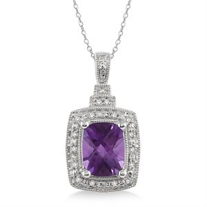 Amethyst & Diamond Necklace (WDRCX)