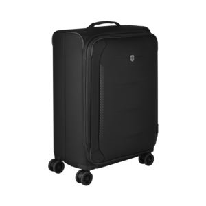 Crosslight, Medium Softside Case, 8-Wheel Expandable Travel Case, Black (C0VL3)