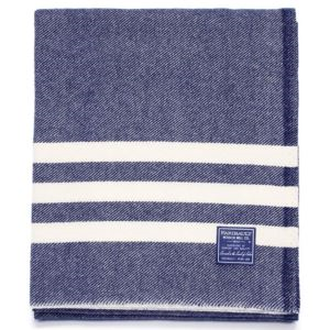 Faribault Mill Trapper Wool Throw - Navy (TBJ9Z)