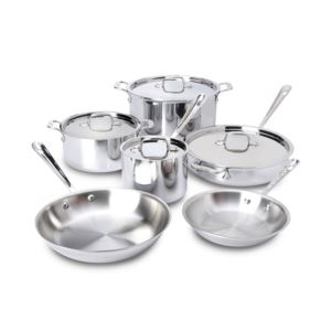 D3 Stainless Steel 10-Piece Cookware Set (GS45J)