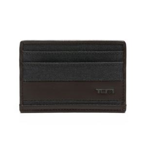 Alpha Slim Card Case Anthracite/Brown (LXCHF)