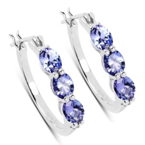 Tanzanite &  Diamond Earrings (2D3D5)