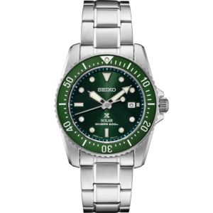 Seiko Prospex, Solar Diver, Green Dial And Bezel, Medium Size (MRC7V)