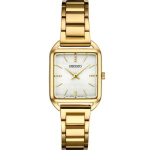 Seiko Essentials Sgp Quartz White Dial, Gold Case And Bracelet (UJ2FP)