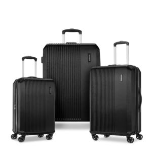 Alliance Se 3Pc Hardside Spinner Luggage Set Bass Black (F411Q)