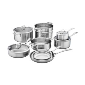 Spirit 3-Ply 12Pc Stainless Steel Cookware Set (IJWYU)