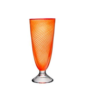 Red Rim Vase (Footed, Orange) (6I4TG)