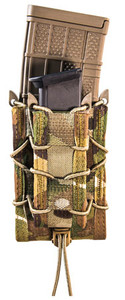 High Speed Gear 13DD10MC TACO Double Decker Mag Pouch MultiCam Nylon Belt Belts 2.25" Wide Compatible w/ Rifle Compatible w/ Pistol                                                                      (KAL64)
