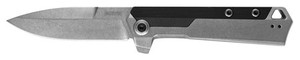 Kershaw 3860 Oblivion 3.50 Folding Spear Point Plain Stonewashed 8Cr13MoV SS Blade BlackBead Blasted GlassFilled Nylon Handle Includes Pocket Clip (J47TX)