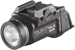 Streamlight 69503 TLR-7 HL-X SUB USB  Black 6000 Series Aluminum Glock 43x/48 1000 Lumens                                                                                                                (WA0SO)