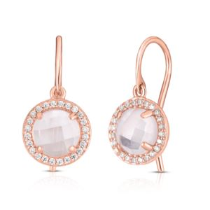 Rose Quartz Earrings (GTE7B)