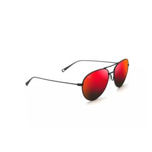 Walaka Polarized Sunglasses Matte Black Frame Hawaii Lava Lens (FMBPP)