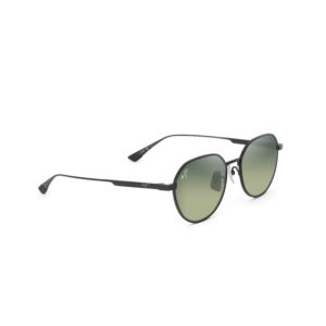 Kaulana Asian Fit Polarized Sunglasses Matte Black Frame Maui Ht Lens (XXUEV)