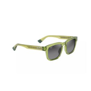Maluhia Polarized Sunglasses Shiny Grass Green Frame Neutral Gray Lens (UVYW9)
