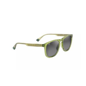 Kupa'a Polarized Sunglasses Shiny Grass Green Frame Neutral Gray Lens (JRAUG)