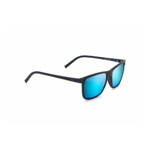One Way Polarized Sunglasses Navy Stripe Frame Blue Hawaii Lens (3J942)
