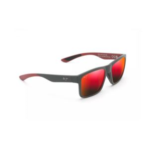 The Flats Polarized Sunglasses Dark Gray Frame Hawaii Lava Lens (JYWA0)