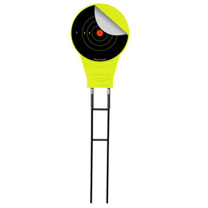 Birchwood Casey 48028 Ground Strike Belly Dancer Pistol/Rifle Metal Yellow Bullseye Illustration Impact Enhancement Motion Includes Targets (DM19T)