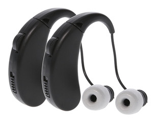 Walker's GWPRCHUE2PK Ultra Ear BTE Hearing Enhancer 22 dB Behind the Ear Rechargeable 2 Pack (QYQFF)