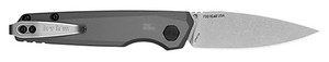 Kershaw 7551 Launch 18 Automatic 2.79" Folding Spear Point Plain Stonewashed CPM 154 SS Blade, Gray Anodized w/Black Oxide Hardware Aluminum Handle, Includes Pocket Clip                                (8600F)