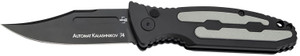 Boker 01KALS136  Kalashnikov 3.35" Clip Point Plain Black D2 Steel Blade Black/Gray Aluminum Handle                                                                                                      (TAUV4)