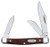 Case 00106 Stockman  Medium 2.42"/1.58"/1.57" Folding Clip/Sheepsfoot/Pen Plain As-Ground Tru-Sharp SS Blade/Brown Jigged Synthetic Handle                                                               (VRMB9)