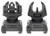 Meprolight USA 403220 FRBS Self Illuminated Flip Back Up Sights  Black Flip Up Orange Hyper Bright Front & 2 Dot Green Tritium Rear for AR-15                                                            (6Y1JM)