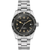 Men's Vintage Sport Stainless Steel Bracelet Watch, Black Dial (1IFYJ)