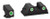 AmeriGlo GL430 Classic Tritium Sight Set for Glock  Green Tritium White Outline Front Sight-Green Tritium White Outline Rear Sight (P8LYX)