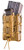 High Speed Gear 112RP0CB TACO X2RP Mag Pouch Triple Coyote Brown Nylon MOLLE Compatible w/ Rifle Compatible w/ Pistol                                                                                    (WGO5V)