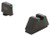 AmeriGlo GL815 Optic Compatible Sight Set for Glock  3XL Tall Green Tritium Black Outline Front Sight-Green Tritium Black Outline Rear Sight (STDWN)