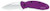 Kershaw 1620PUR Scallion 2.40 Folding Drop Point Plain Bead Blasted 420HC SS Blade Purple Anodized Aluminum Handle Includes Pocket Clip (UEFWE)