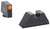AmeriGlo GL511 Optic Compatible Sight Set for Glock  XL Tall Green Tritium Orange Outline Front Sight-Green Tritium Black Rear Sight (LU0Y3)