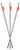 Axe Crossbows AX10004 Axe 440 Bolt Combo Pack Gray/Orange/White 19" 3 Bolts and 3 Lighted Nocks                                                                                                          (Z1M41)