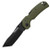 Cold Steel CSFL30DPLTBGZ Engage  3" Folding Tanto Plain Black PVD Stonewashed 4116 SS Blade/4.11" OD Green GFN Handle Includes Belt Clip                                                                 (ZMGT2)