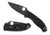 Spyderco C122PBBK Tenacious Lightweight 3.39 Folding Plain Black Oxide 8Cr13MoV SS BladeBlack BiDirectional Texturing FRN Handle Includes Pocket Clip (PD70J)