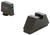 AmeriGlo GL810 Optic Compatible Sight Set for Glock  2XL Tall Green Tritium Black Outline Front Sight-Black Rear Sight (1IDBF)