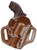 Galco CM312 Combat Master  OWB Tan Leather Belt Slide Fits Kimber K6S Right Hand                                                                                                                         (8CLDC)
