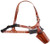 Galco GA186 Great Alaskan  Size Fits Chest Up To 54" Tan Leather Shoulder/Torso Strap Fits Ruger Alaskan Fits S&W N Frame Right Hand                                                                     (9MN1M)
