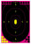 Birchwood Casey 34633 ShootNC Reactive Target SelfAdhesive Paper BlackPink 12x18 Oval Silhouette 100 Pack (JMMYK)