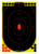 Birchwood Casey 34603 Shoot-N-C Reactive Target Self-Adhesive Paper Black/Yellow/Red 12"x18" Oval Silhouette 100 Pack                                                                                    (ZWMB0)