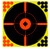 Birchwood Casey 34016 Shoot-N-C Reactive Target Self-Adhesive Paper Black/Yellow/Red 12" Bullseye 100 Pack                                                                                               (WIHG2)