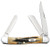 Case 03578 Stockman  Medium 2.57"/1.88"/1.71" Folding Clip/Sheepsfoot/Spey Plain Mirror Polished Tru-Sharp SS Blade/Brown Jigged 6.5 BoneStag Handle                                                     (GS60E)
