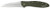Kershaw 1660OL Leek  3" Folding Drop Point Plain Bead Blasted 14C28N Steel Blade Olive Drab Anodized Aluminum Handle Includes Pocket Clip                                                                (KA368)