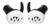 Walker's GWPSLCR2BTWHT Silencer BT 2.0 Electronic Ear Buds Sports South Exclusive White Polymer (IPPAR)