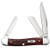 Case 00786 Stockman  Medium 2.57"/1.88"/1.71" Folding Clip/Sheepsfoot/Spey Plain Mirror Polished Tru-Sharp SS Blade/Corn Cob Jigged Old Red Bone Handle                                                  (QZFR5)