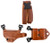 Galco MCII653 Miami Classic II Shoulder System Size Fits Chest Up To 56 Tan Leather Compatible wSW MP ShieldGlock 4343XSpringfield Hellcat Pro Left Hand (H3O47)
