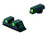 Meprolight USA 102223101 Tru-Dot  Green Tritium White Outline Front Sight-Green Tritium White Outline Rear Sight Glock Large/Standard Frame 17/19/22/23 (7JE0M)